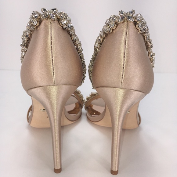 Badgley Mischka Voletta Satin Dress Heel Size 6M - Picture 6 of 13